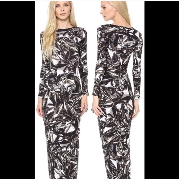 Vintage Dresses & Skirts - cotton foil effect long maxi dress party trending